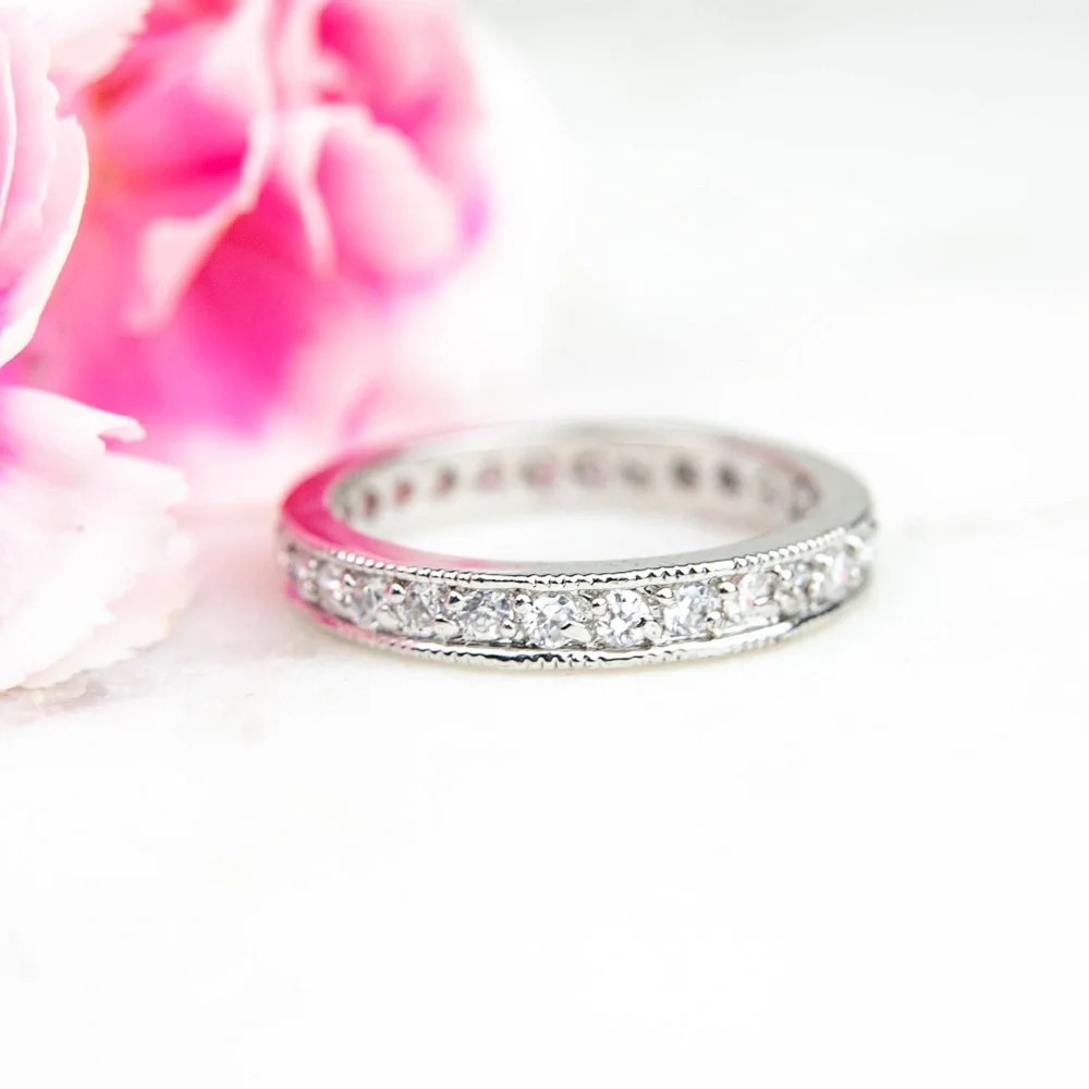 Cubic Zirconia Infinity Band - Picture 1 of 6